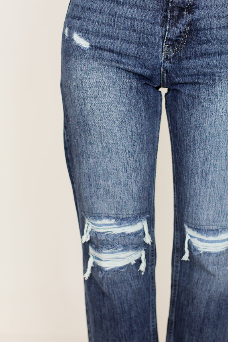 KC Dani Boyfriend Jeans-Dark Wash