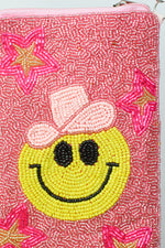 Beaded Coin Purse-Happy Cowgirl