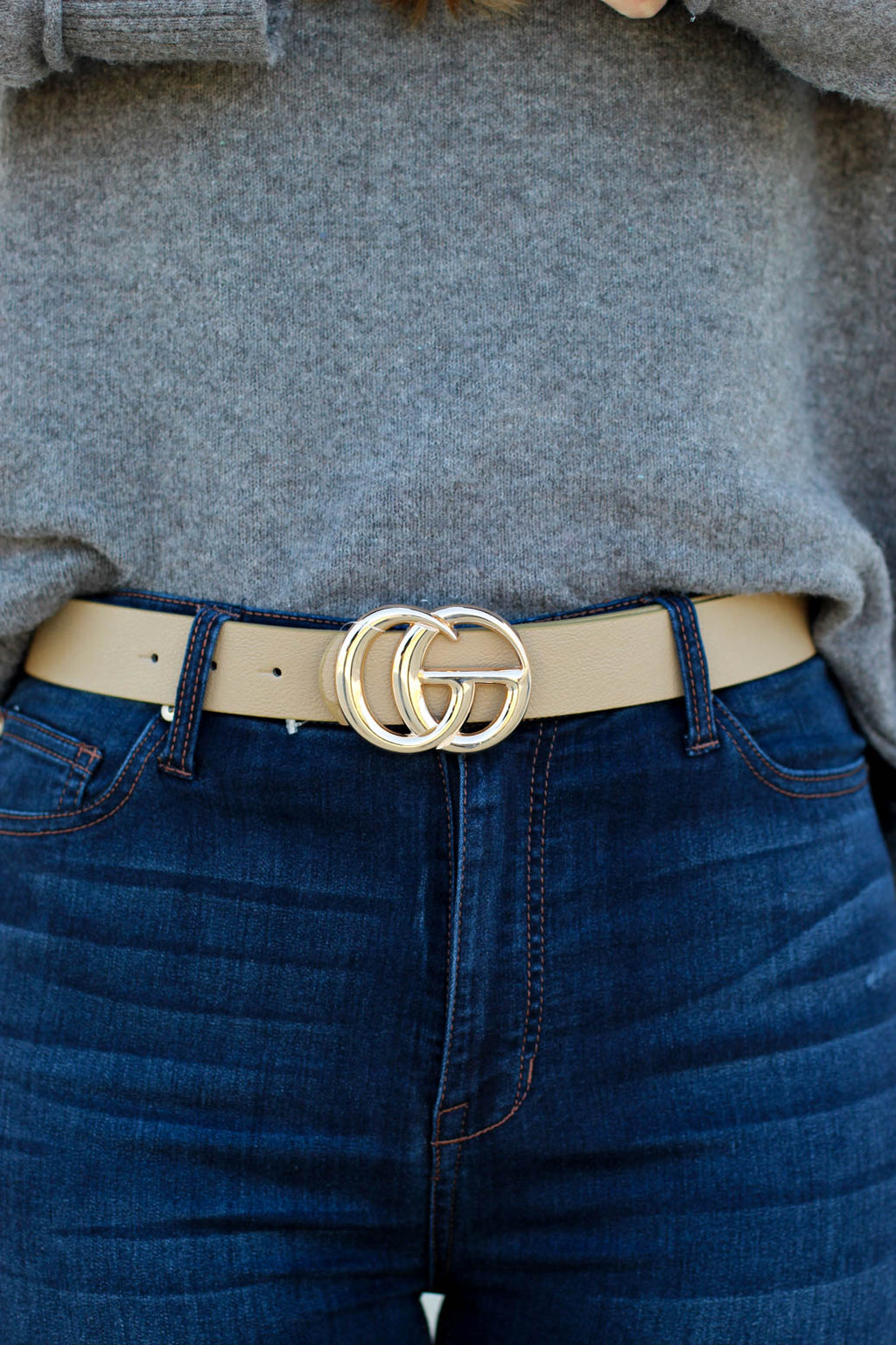 Thick CG Belt-Black/Silver Buckle – Cara's Boutique